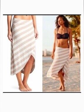 Athleta Asymmetrical Ribbon Skirt- High-Low Faux Wrap Skirt-Tulip Skirt- Sm-Med